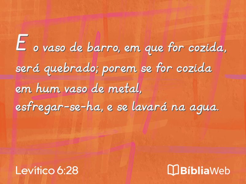 Levítico 6:28 em imagem para compartilhar