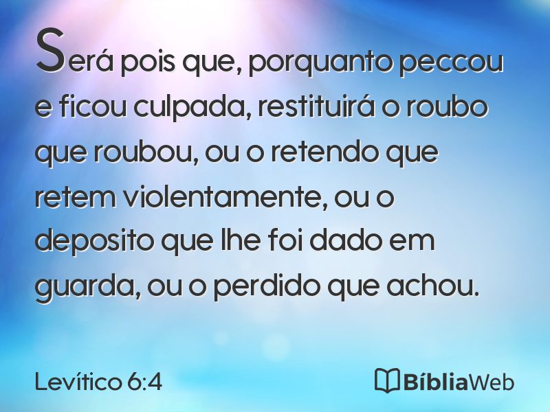 Levítico 6:4 em imagem para compartilhar