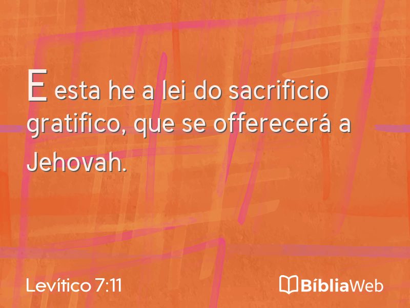 Levítico 7:11 em imagem para compartilhar
