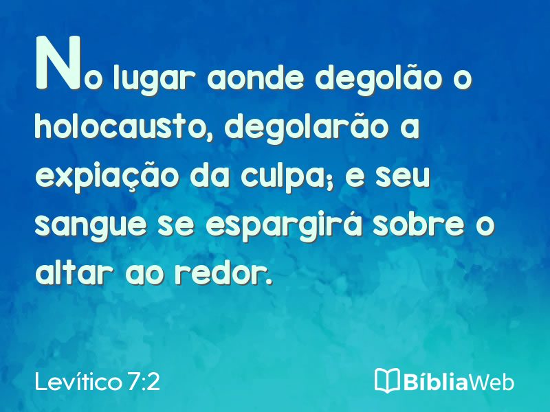 Levítico 7:2 em imagem para compartilhar