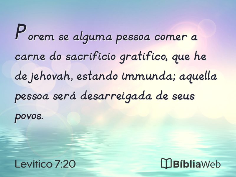 Levítico 7:20 em imagem para compartilhar