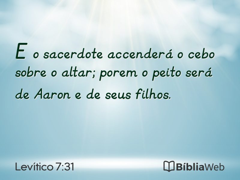 Levítico 7:31 em imagem para compartilhar