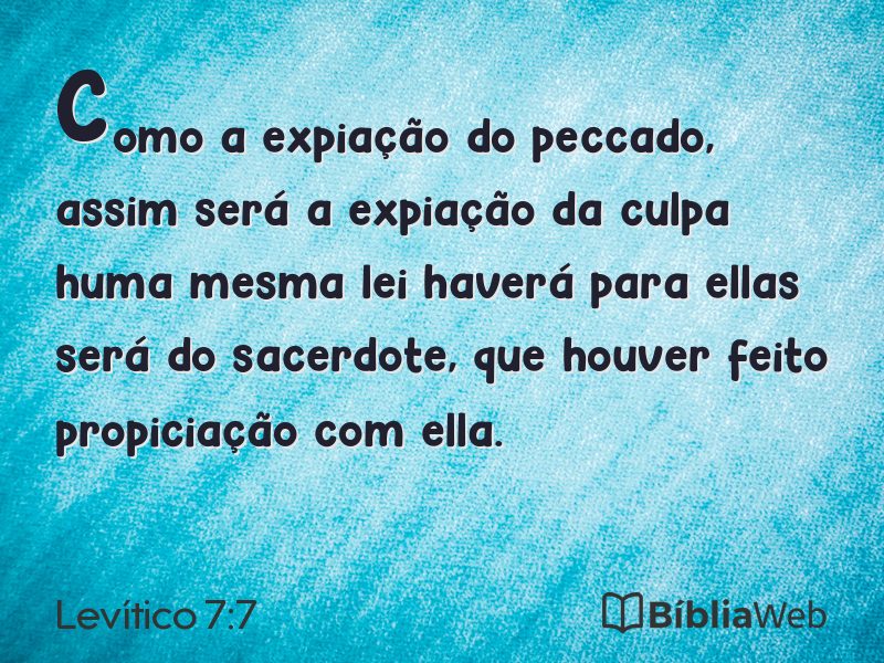 Levítico 7:7 em imagem para compartilhar