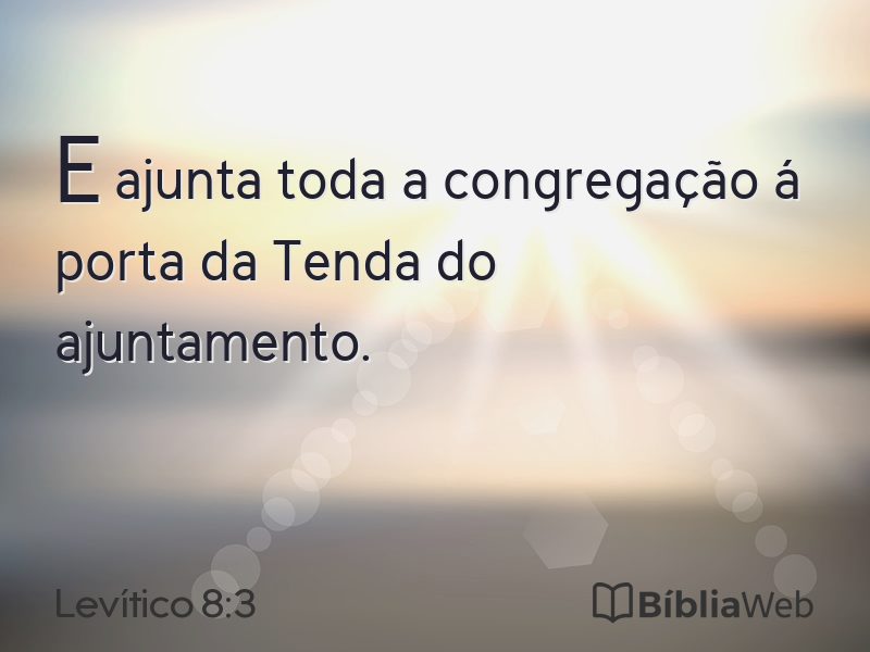 Levítico 8:3 em imagem para compartilhar