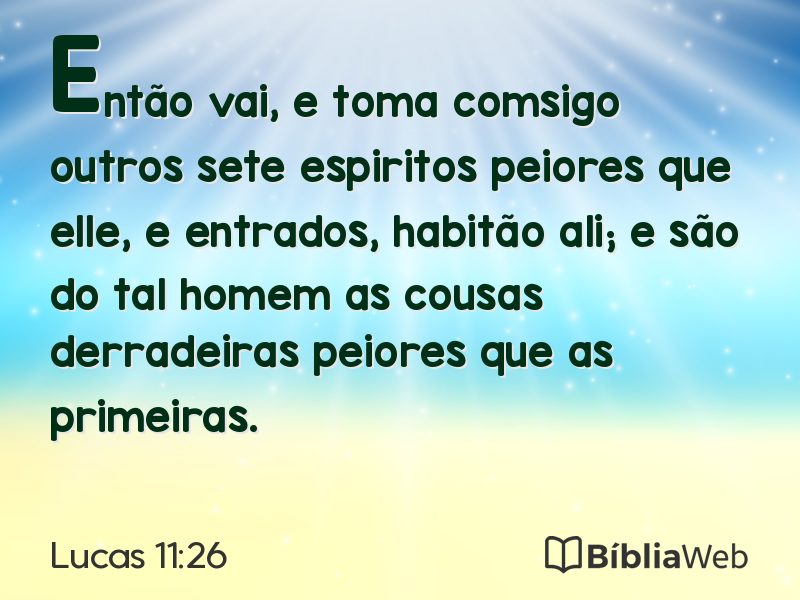 Lucas 11:26 em imagem para compartilhar