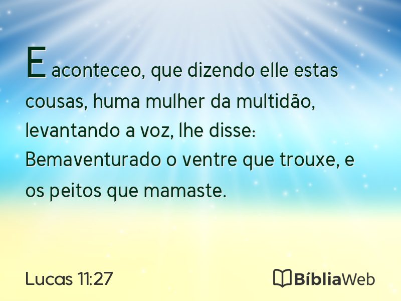 Lucas 11:27 em imagem para compartilhar