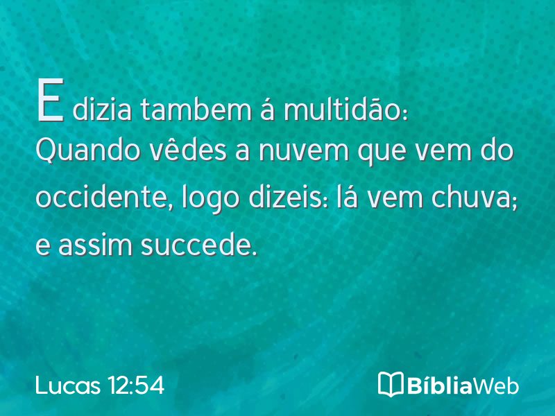 Lucas 12:54 em imagem para compartilhar