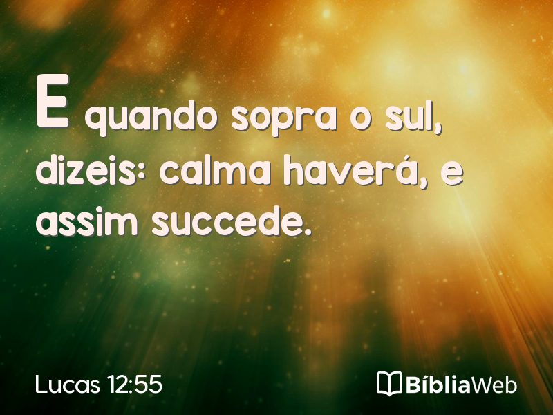 Lucas 12:55 em imagem para compartilhar