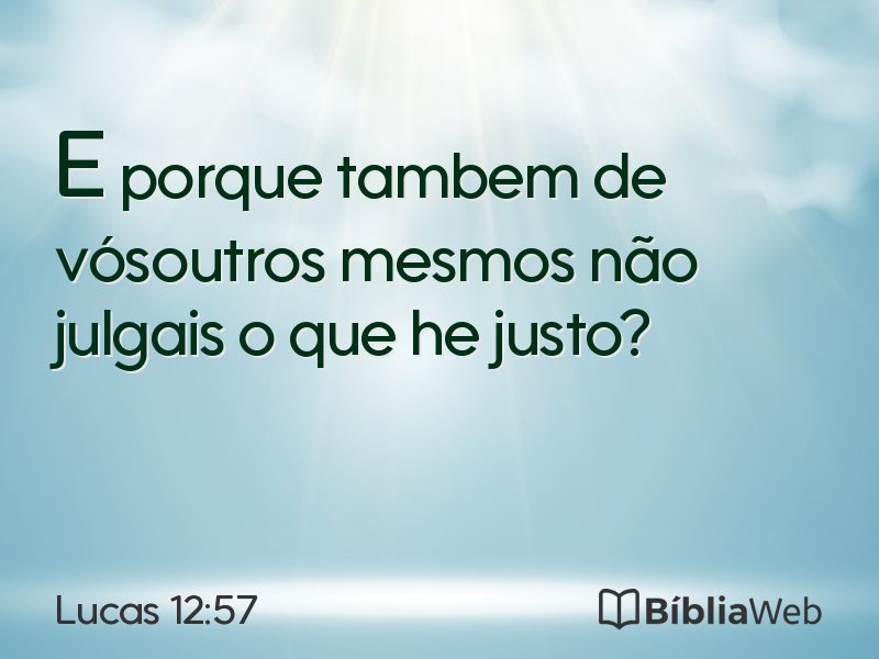 Lucas 12:57 em imagem para compartilhar
