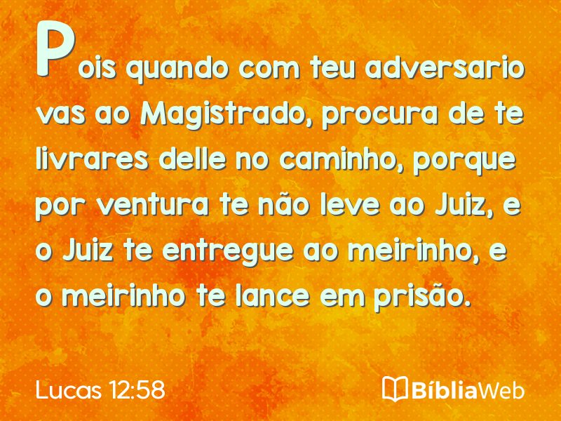 Lucas 12:58 em imagem para compartilhar