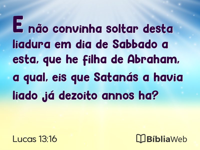 Lucas 13:16 em imagem para compartilhar