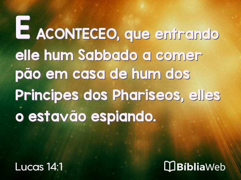 Lucas 14:1 em imagem para compartilhar