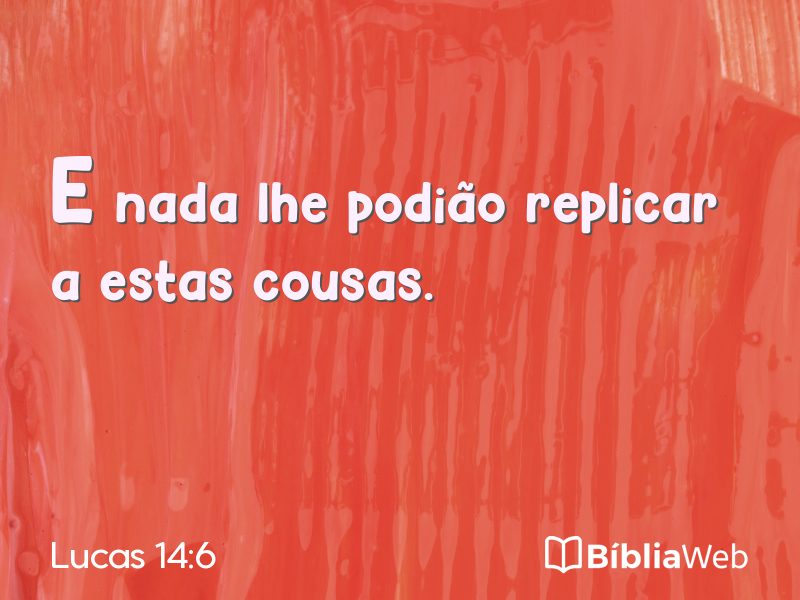Lucas 14:6 em imagem para compartilhar