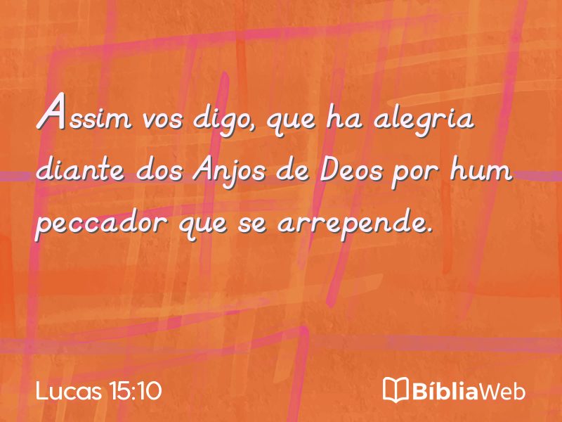 Lucas 15:10 em imagem para compartilhar