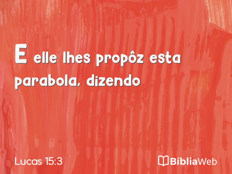 Lucas 15:3 em imagem para compartilhar