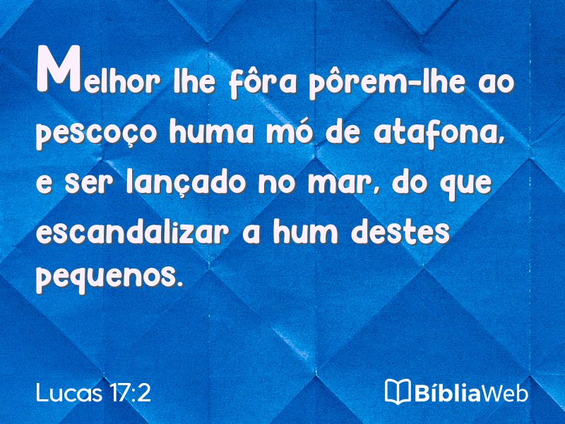 Lucas 17:2 em imagem para compartilhar