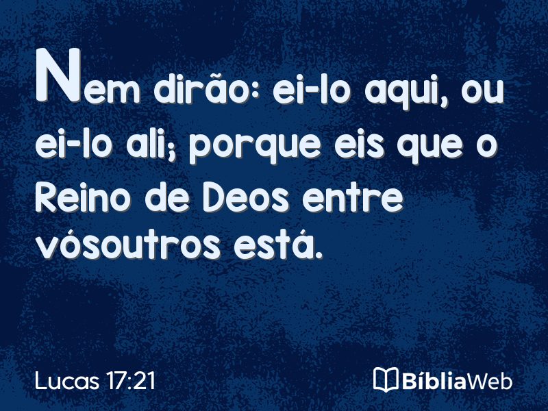 Lucas 17:21 em imagem para compartilhar