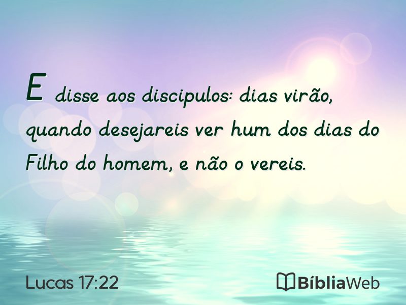 Lucas 17:22 em imagem para compartilhar