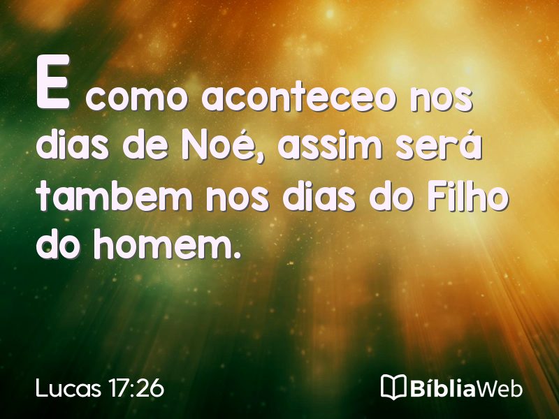 Lucas 17:26 em imagem para compartilhar