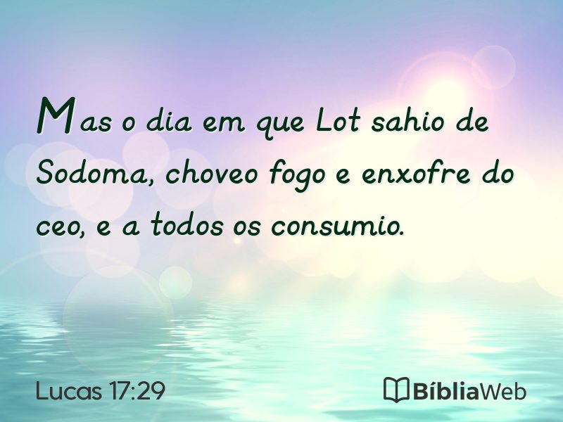 Lucas 17:29 em imagem para compartilhar