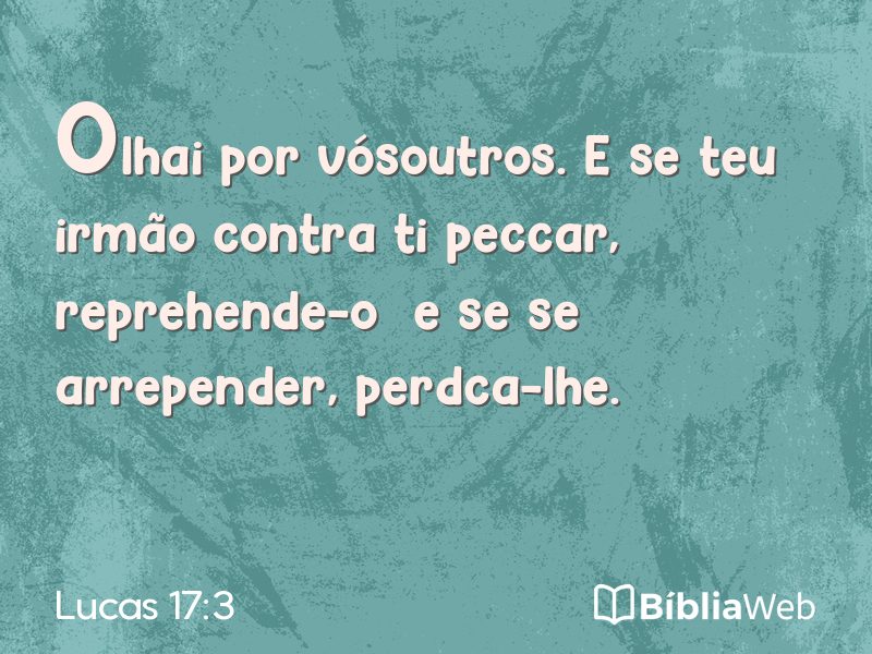 Lucas 17:3 em imagem para compartilhar