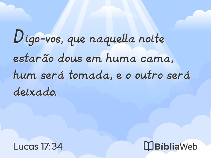 Lucas 17:34 em imagem para compartilhar