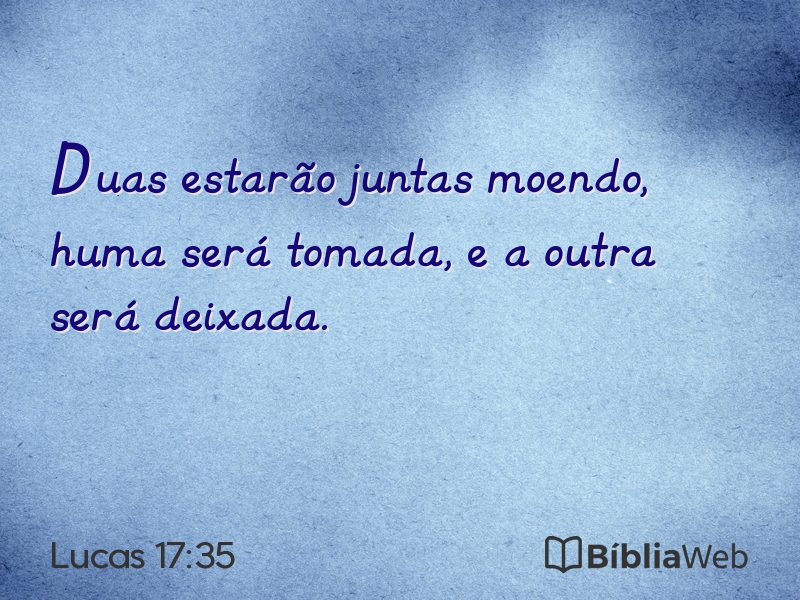 Lucas 17:35 em imagem para compartilhar
