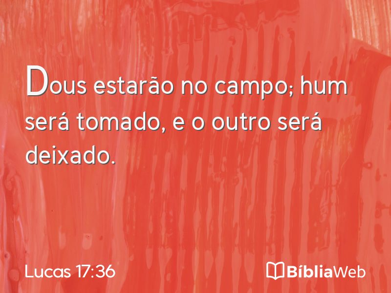 Lucas 17:36 em imagem para compartilhar