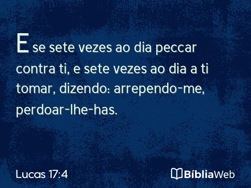 Lucas 17:4 em imagem para compartilhar