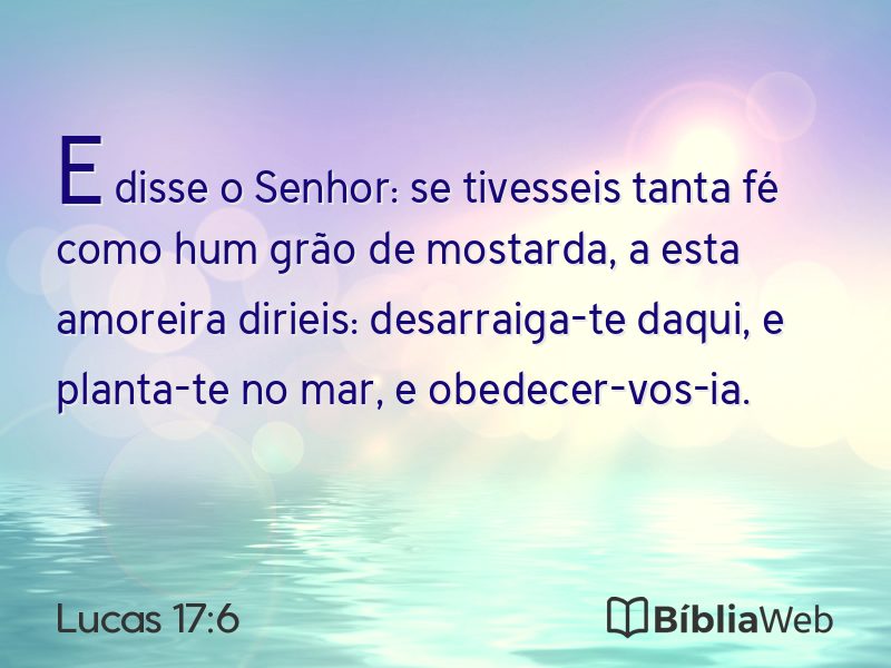 Lucas 17:6 em imagem para compartilhar