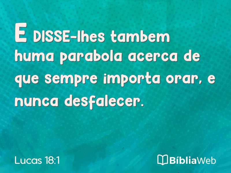 Lucas 18:1 em imagem para compartilhar