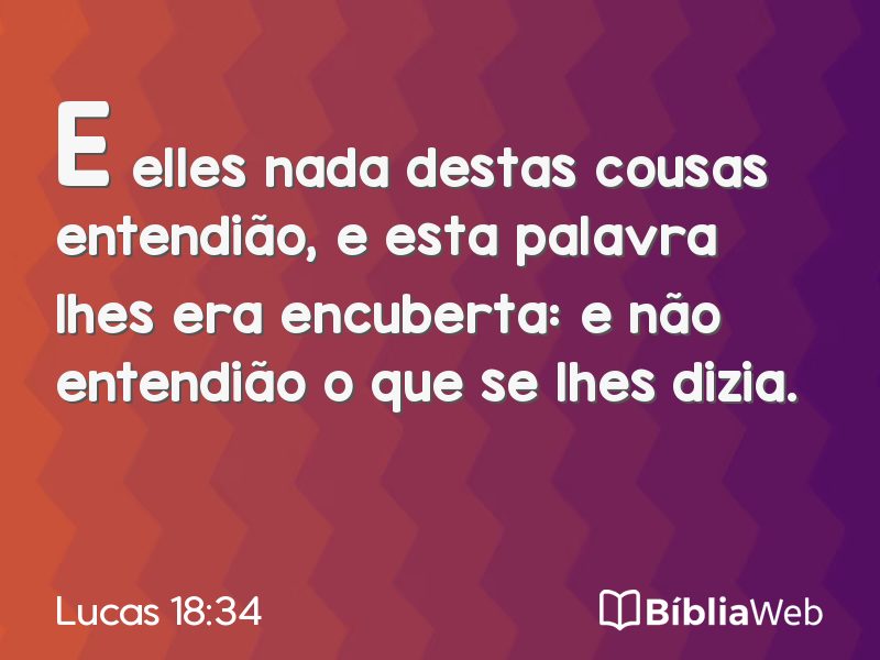 Lucas 18:34 em imagem para compartilhar