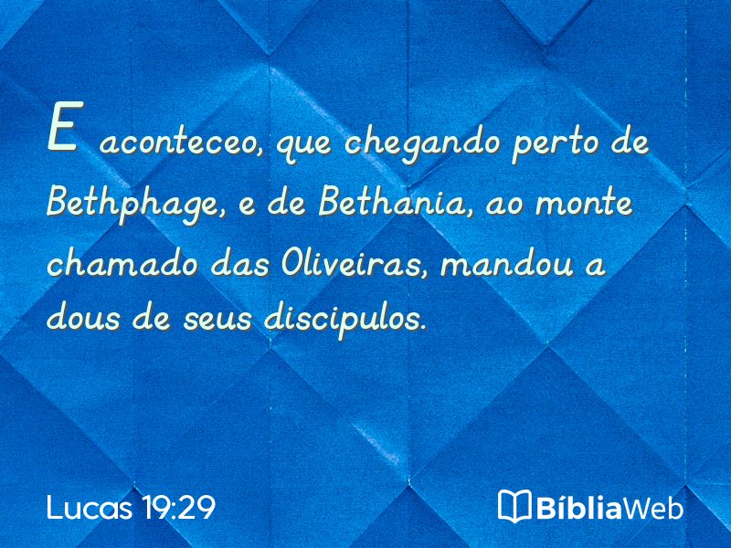 Lucas 19:29 em imagem para compartilhar