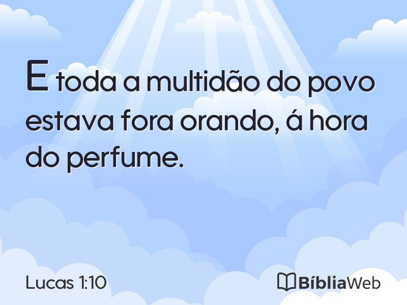 Lucas 1:10 em imagem para compartilhar