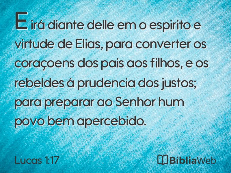 Lucas 1:17 em imagem para compartilhar