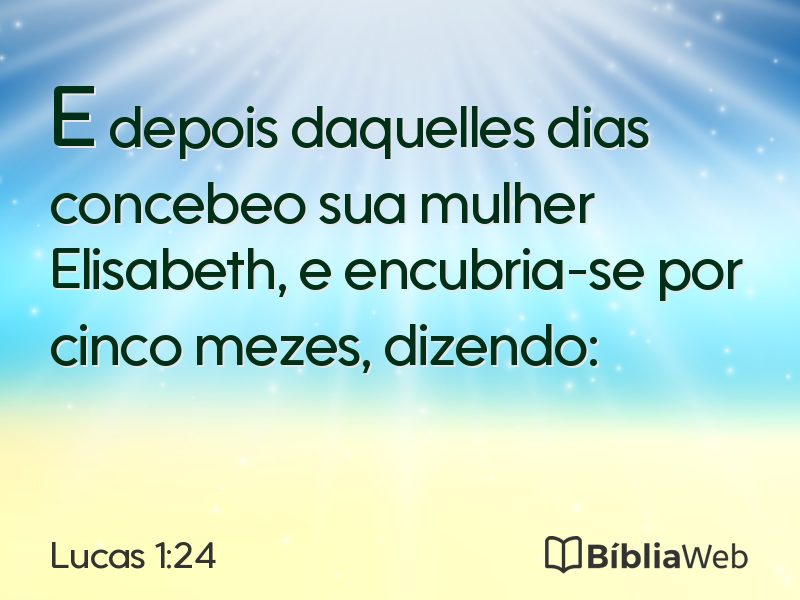 Lucas 1:24 em imagem para compartilhar
