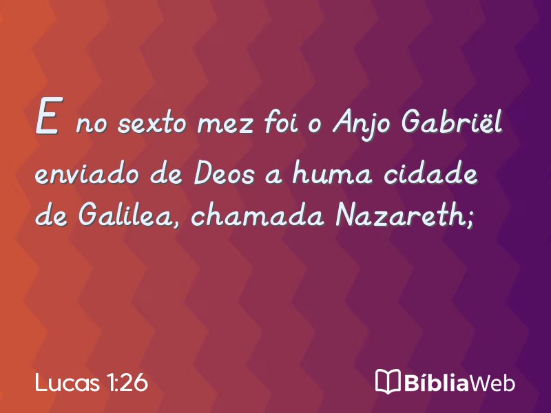 Lucas 1:26 em imagem para compartilhar