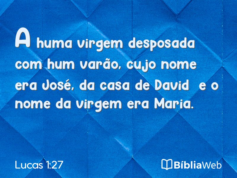 Lucas 1:27 em imagem para compartilhar
