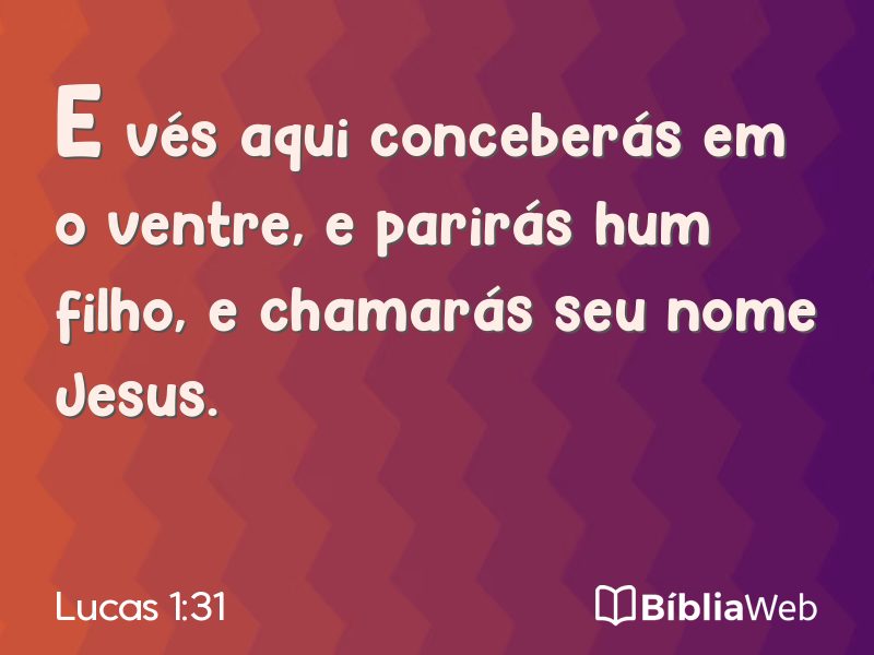 Lucas 1:31 em imagem para compartilhar