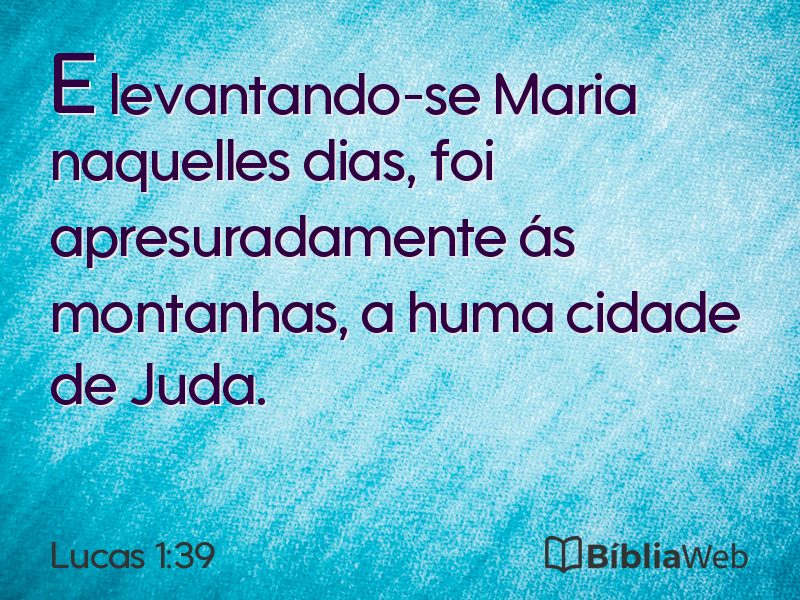 Lucas 1:39 em imagem para compartilhar