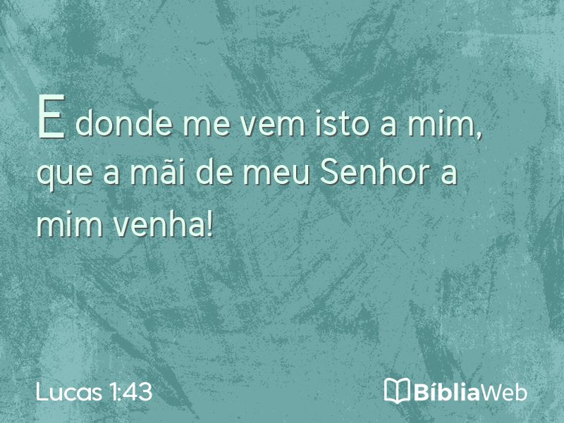 Lucas 1:43 em imagem para compartilhar