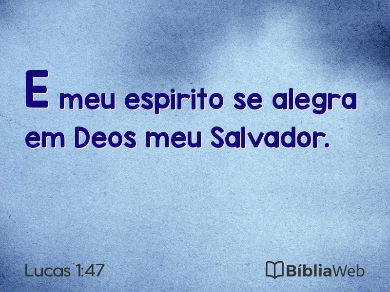 Lucas 1:47 em imagem para compartilhar