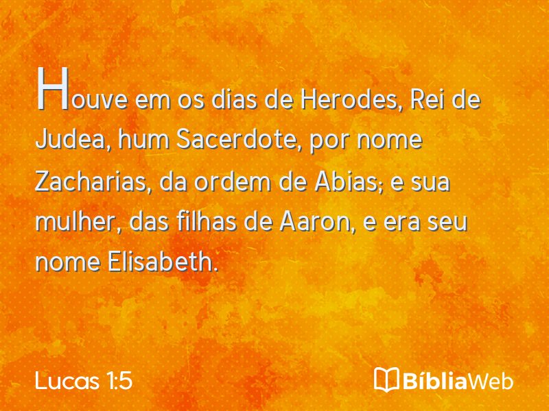Lucas 1:5 em imagem para compartilhar