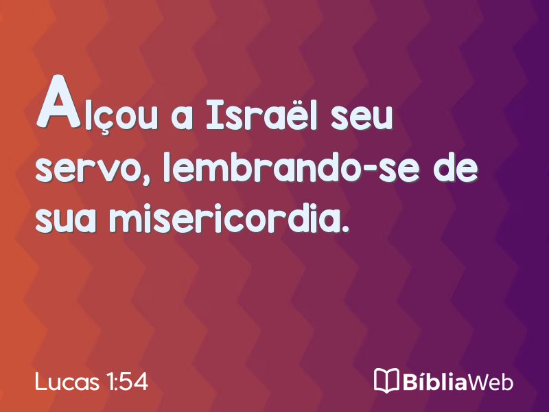 Lucas 1:54 em imagem para compartilhar