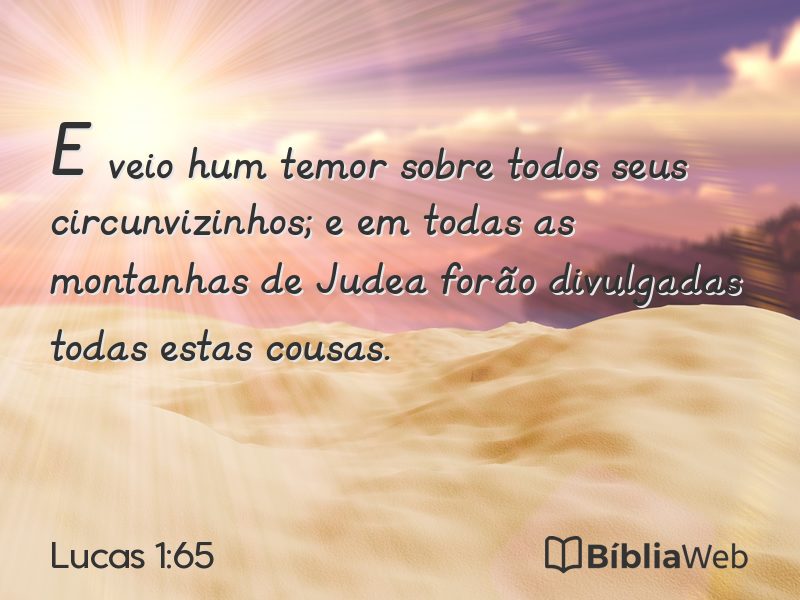 Lucas 1:65 em imagem para compartilhar