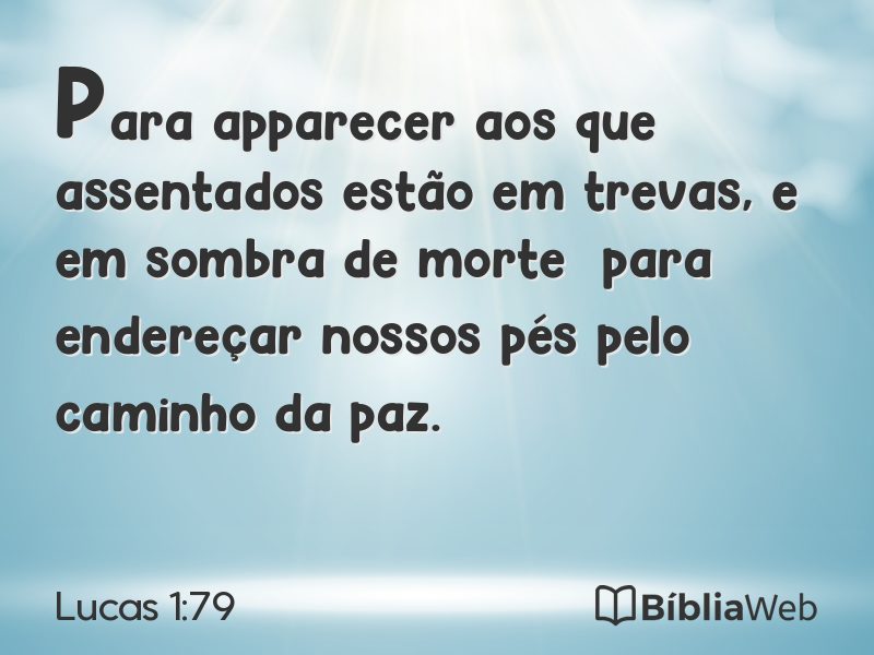 Lucas 1:79 em imagem para compartilhar