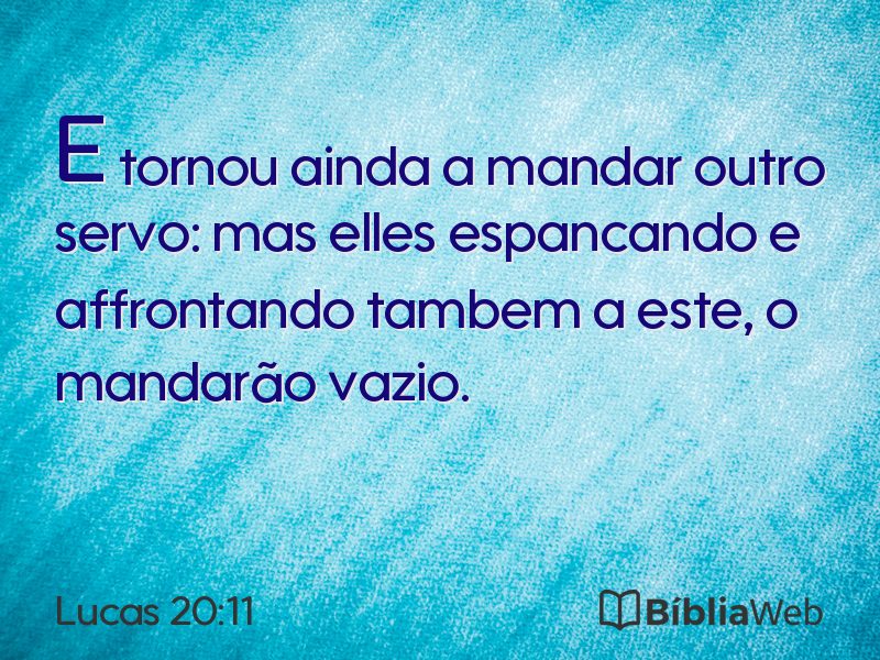 Lucas 20:11 em imagem para compartilhar