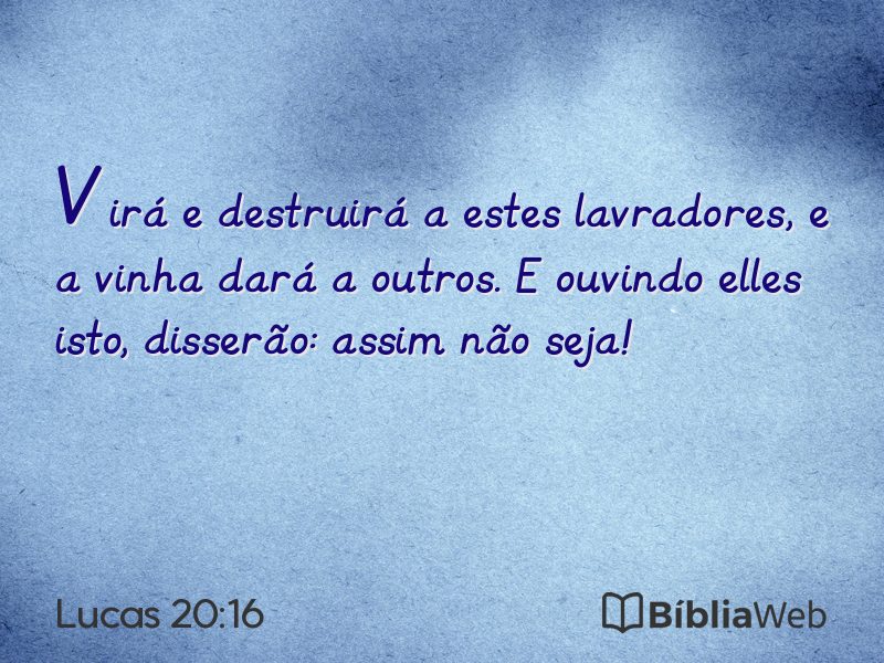 Lucas 20:16 em imagem para compartilhar