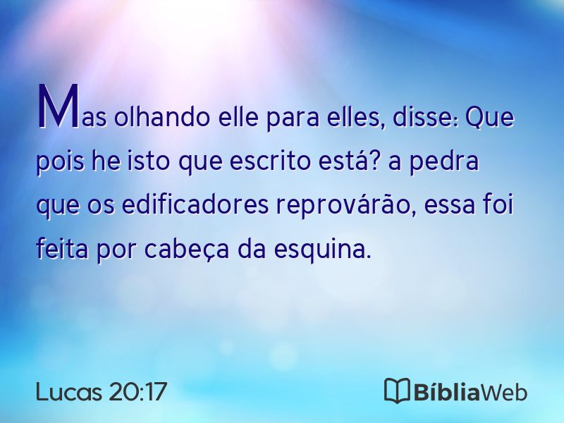 Lucas 20:17 em imagem para compartilhar