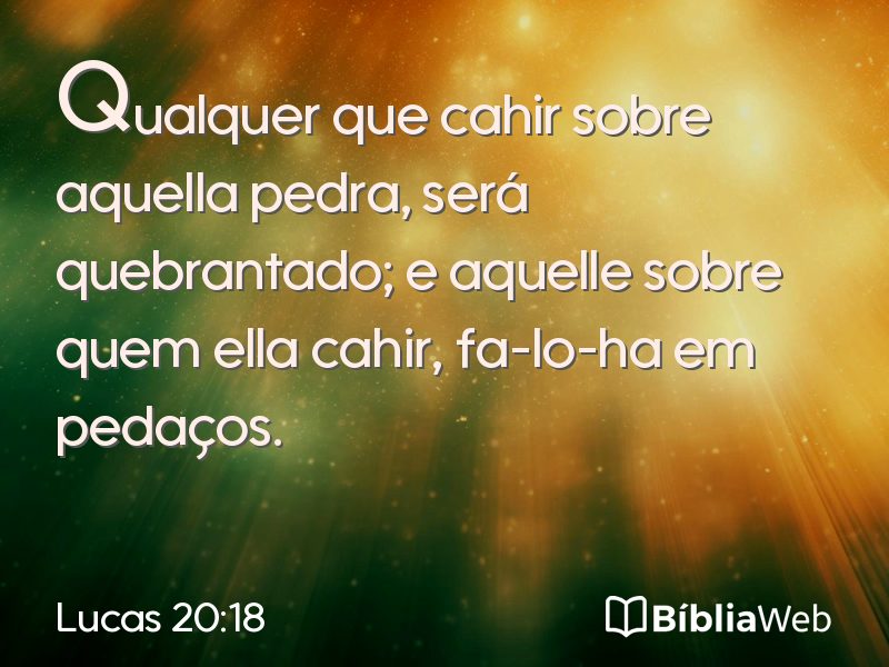 Lucas 20:18 em imagem para compartilhar
